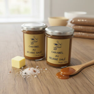 Pot de caramel au beurre salé